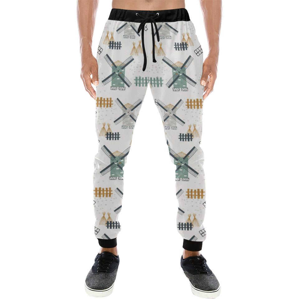 windmill pattern Unisex Casual Sweatpants