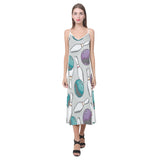 Bowling ball and pin gray background V-Neck Open Fork Long Dress