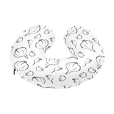 Garlic pattern black white U-Shaped Travel Neck Pillow