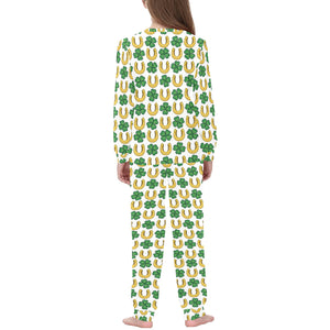 Horseshoes Pattern Print Design 04 Kids' Boys' Girls' All Over Print Pajama Set