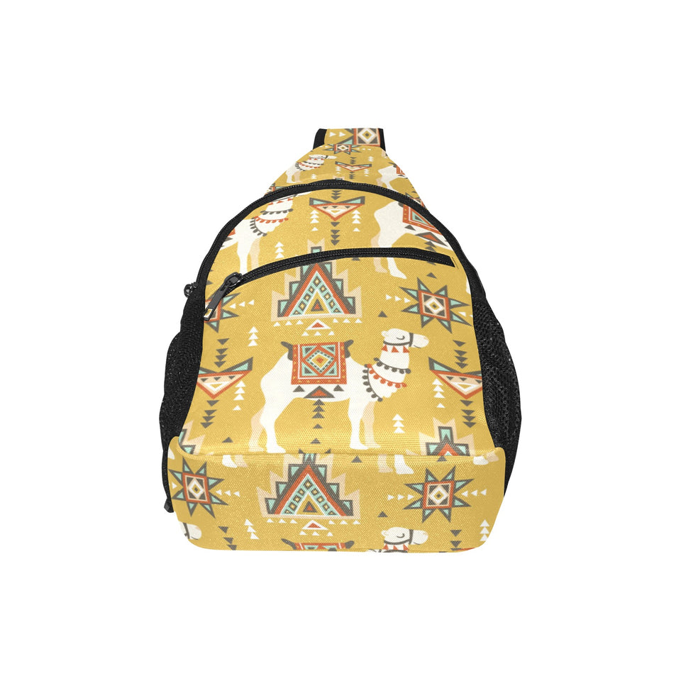 Camels ethnic motif pattern All Over Print Chest Bag