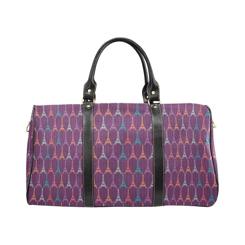 Eiffel Tower Pattern Print Design 05 Travel Bag