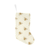 Bee honeycomb seamless design pattern Christmas Stocking