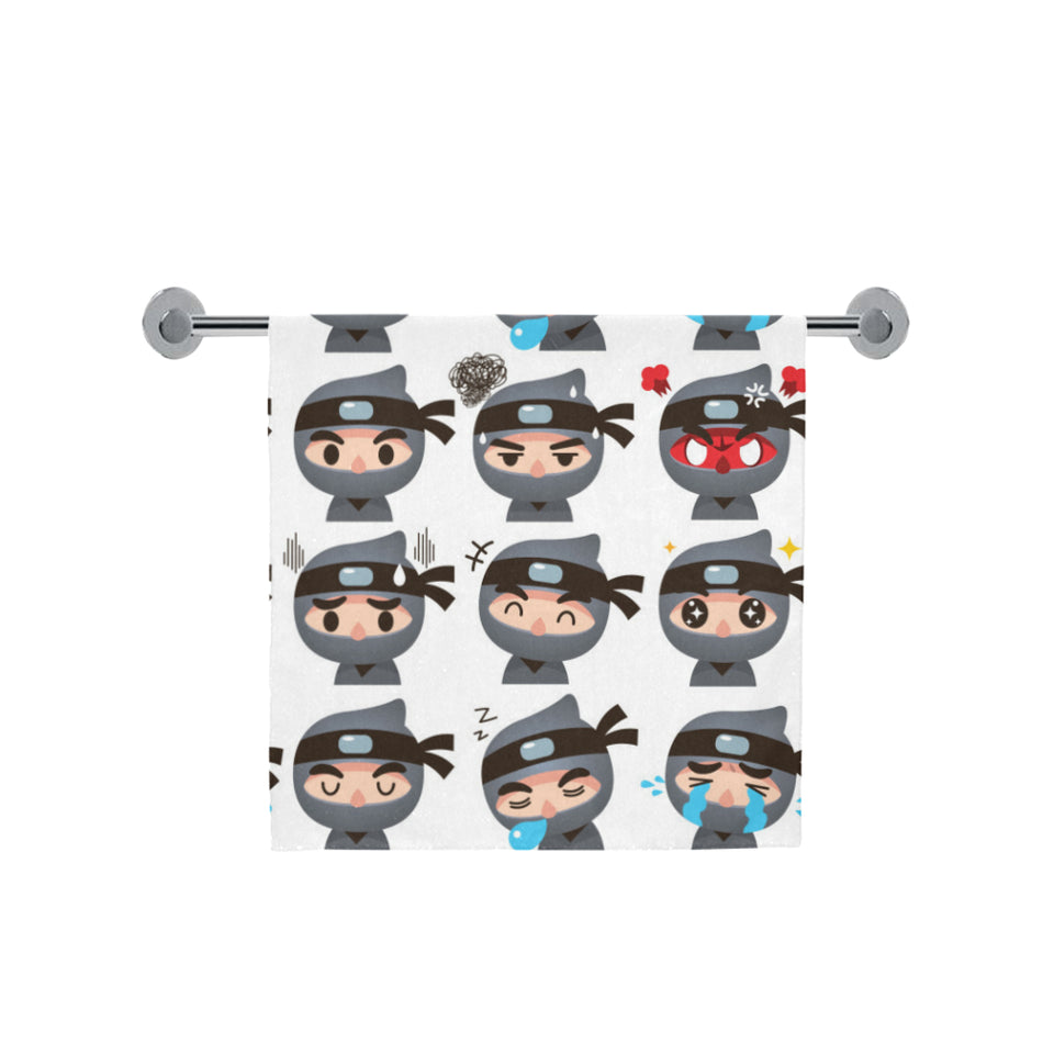Cute ninja design pattern Bath Towel