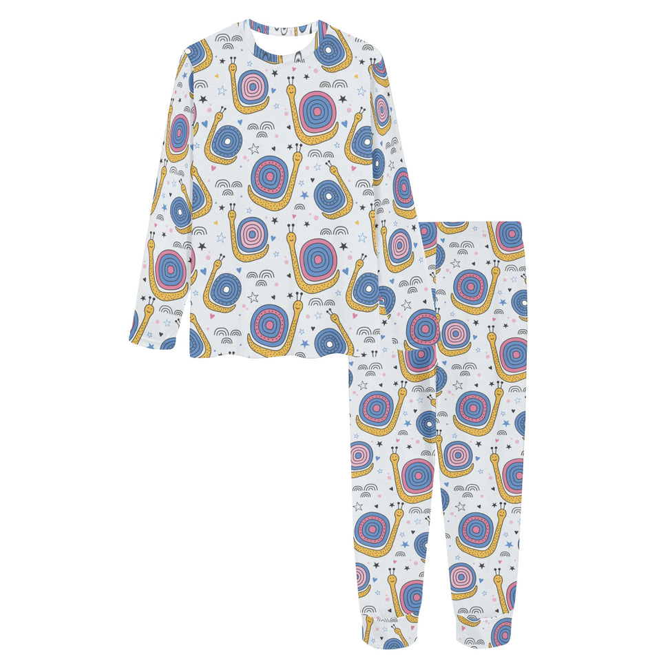 Snail Pattern Print Design 05 Women's All Over Print Pajama Set