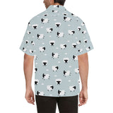 Sheep polka dot cloud pattern Men's All Over Print Hawaiian Shirt