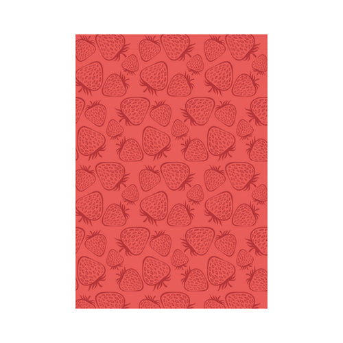 strawberry pattern red background House Flag Garden Flag