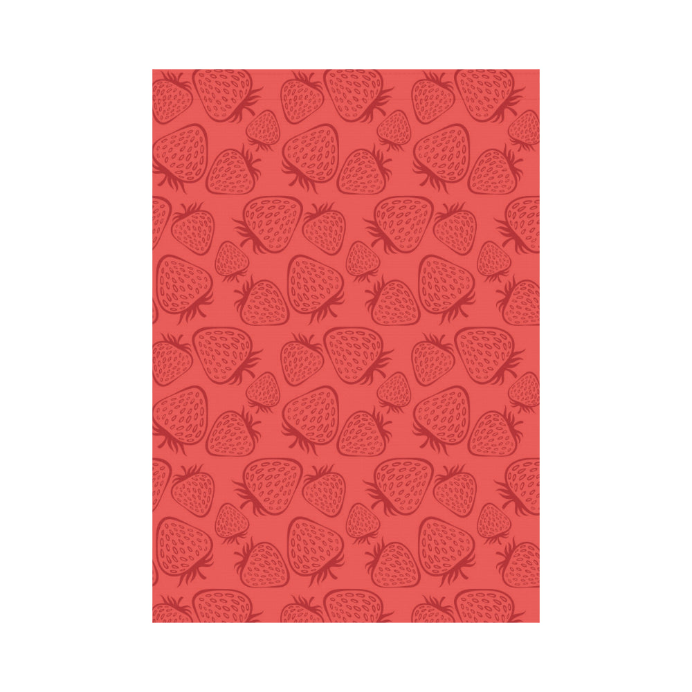 strawberry pattern red background House Flag Garden Flag