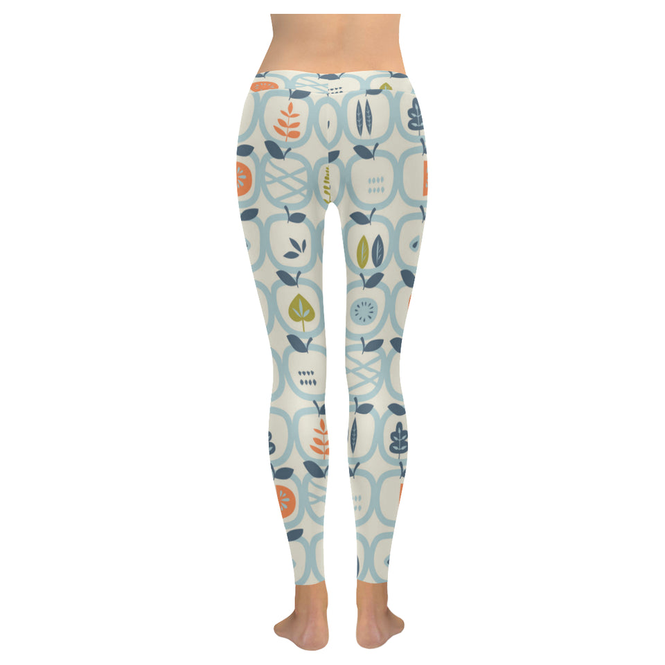 apples leaves pattern Women's Legging Fulfilled In US