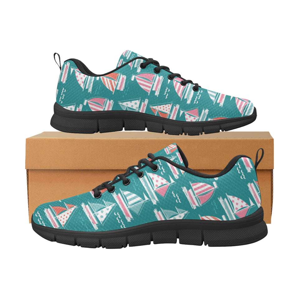 Cute sailboat pattern Men's Sneaker Shoes