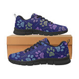 Dog Paws Pattern Print Design 02 Men's Breathable Sneakers ( Model 055)