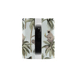 Monkey sloth lemur palm trees pattern Morphing Mug Heat Changing Mug