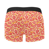 Tropical grapefruit pattern Men's All Over Print Boxer Briefs Men's Underwear