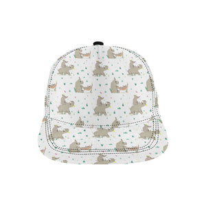 Cute Rhino pattern background All Over Print Snapback Cap