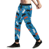 Colorful rhino pattern Unisex Casual Sweatpants