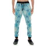 Blue starfish coral reef pattern Unisex Casual Sweatpants