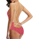 watermelon texture background Women's One-Piece Swimsuit