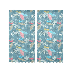 Squirrel Pattern Print Design 01 Gauze Curtain