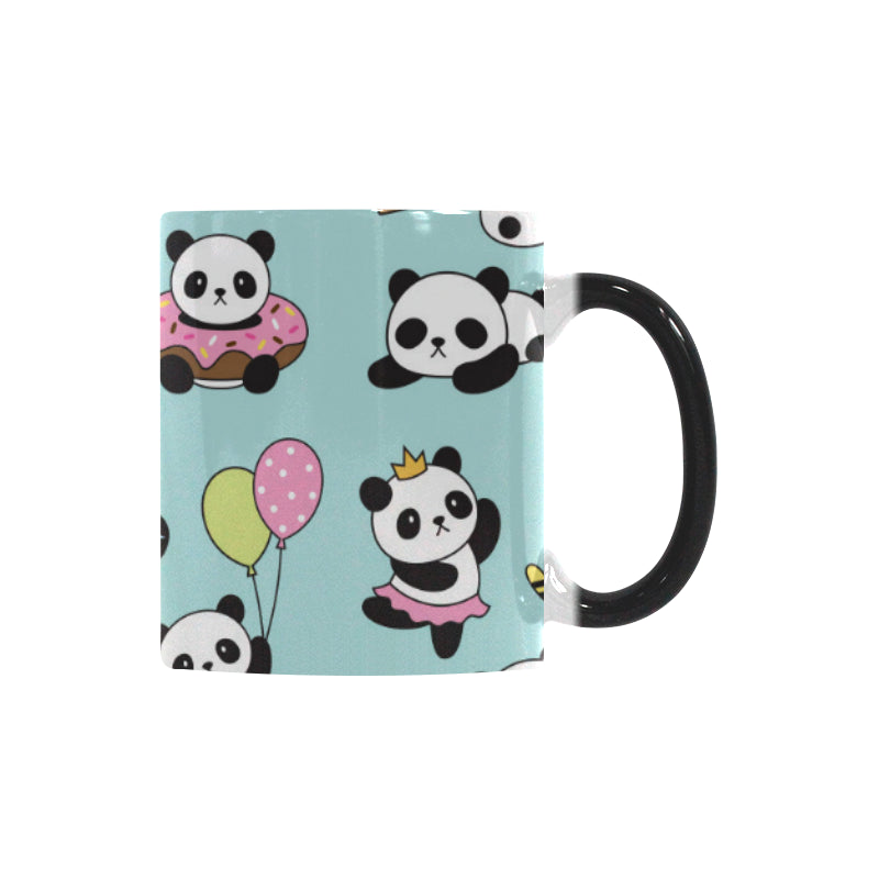 Cute baby panda pattern Morphing Mug Heat Changing Mug