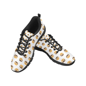 Pretzels Pattern Print Design 02 Men's Breathable Sneakers ( Model 055)