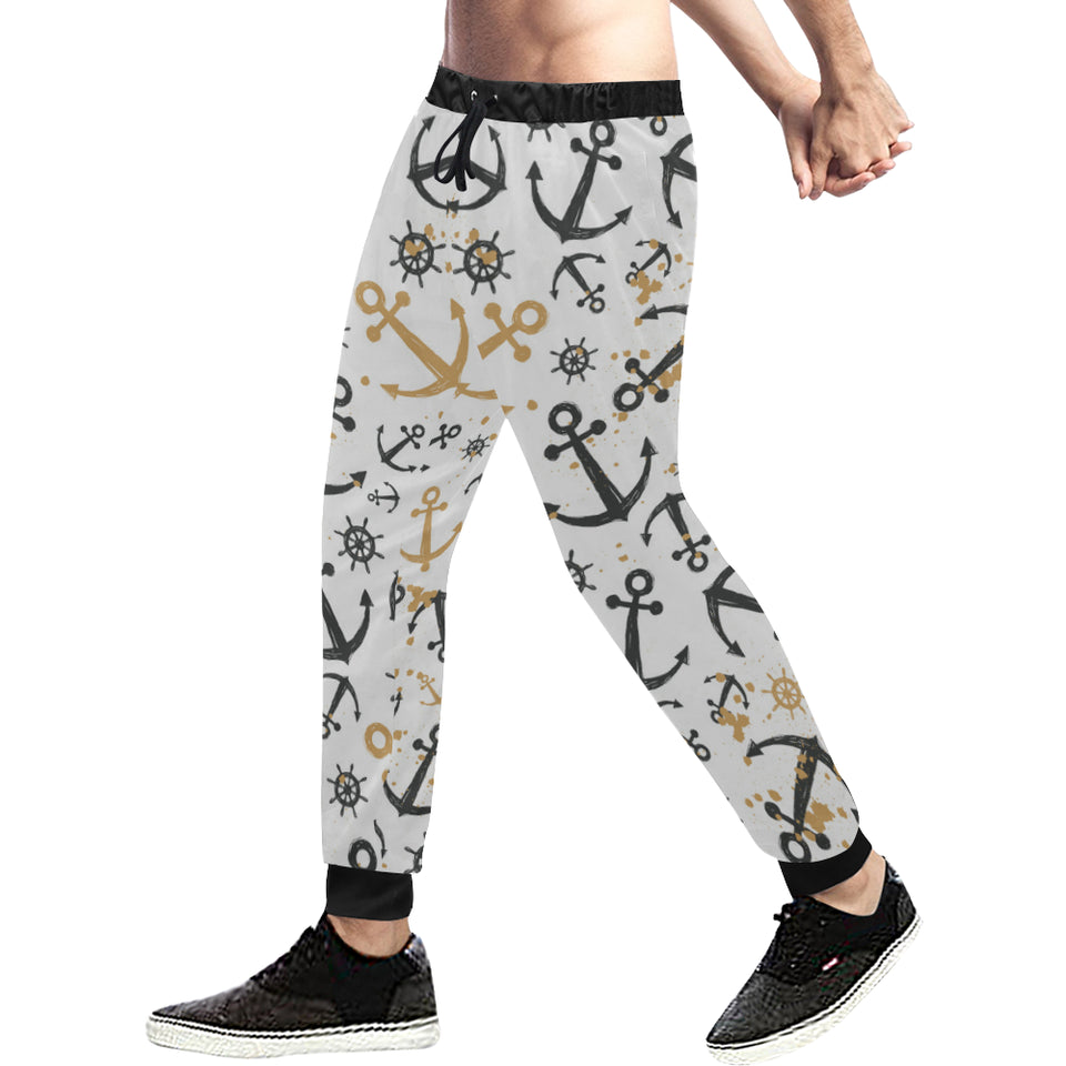 Anchors Rudders pattern Unisex Casual Sweatpants