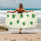Broccoli pattern Beach Towel