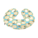 Bee honeycomb pattern U-Shaped Travel Neck Pillow