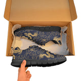 Gold dragon pattern Men's Sneaker Shoes