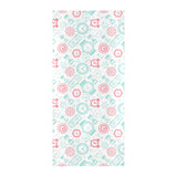 Clock time pattern blackground Beach Towel