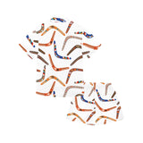 Boomerang Australian aboriginal ornament pattern Kids' Boys' Girls' V-Neck Short Pajama Set