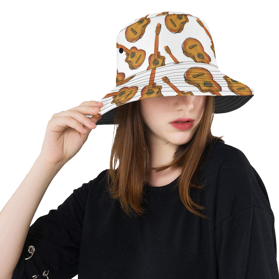 Paint Guitar Pattern Unisex Bucket Hat