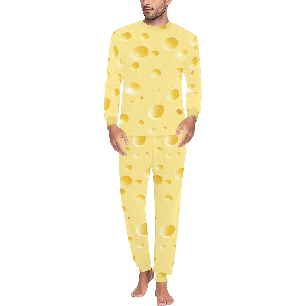 Cheese texture Men's All Over Print Pajama