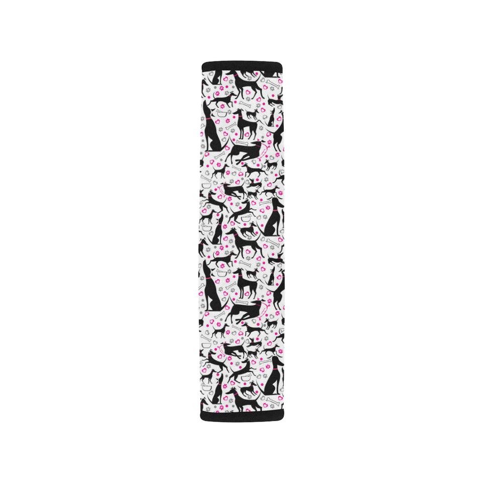 Greyhound Pattern Print Design 02 Car Seat Belt Cover