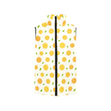 oranges leaves pattern Women's Padded Vest