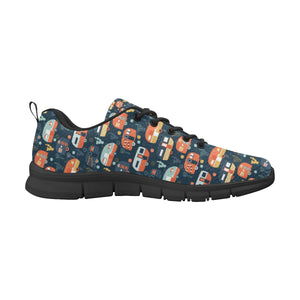 Camper Van Pattern Print Design 05 Men's Breathable Sneakers ( Model 055)
