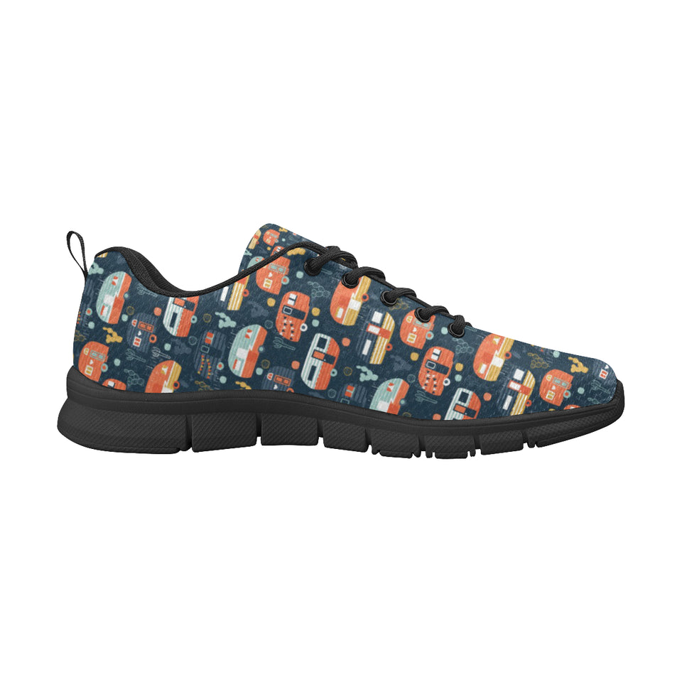 Camper Van Pattern Print Design 05 Men's Breathable Sneakers ( Model 055)