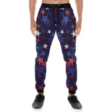 Red blue star pattern Unisex Casual Sweatpants
