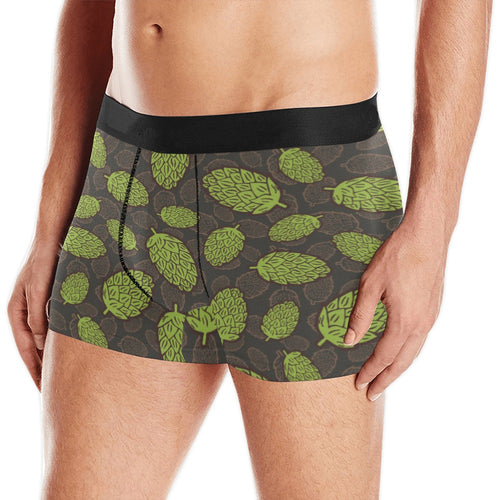 Hop pattern black background Men's All Over Print Boxer Briefs Men's Underwear