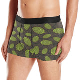 Hop pattern black background Men's All Over Print Boxer Briefs Men's Underwear