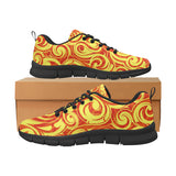 Fire flame design pattern Women's Sneaker Shoes
