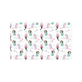 cute mermaid dolphin fish starfish pattern Doormat