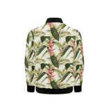 heliconia pattern Kids' Boys' Girls' Bomber Jacket