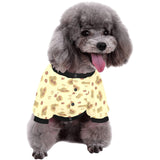 peanuts design pattern All Over Print Pet Dog Round Neck Fuzzy Shirt