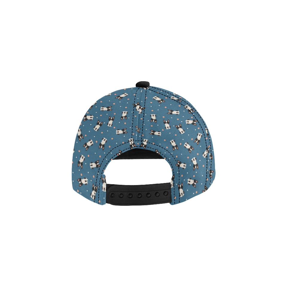 Cute boston terrier dog spattern All Over Print Snapback Cap