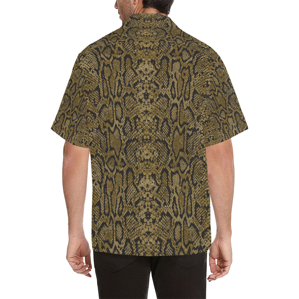 Snake skin pattern Men's All Over Print Hawaiian Shirt