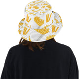 French fries white paper box pattern Unisex Bucket Hat
