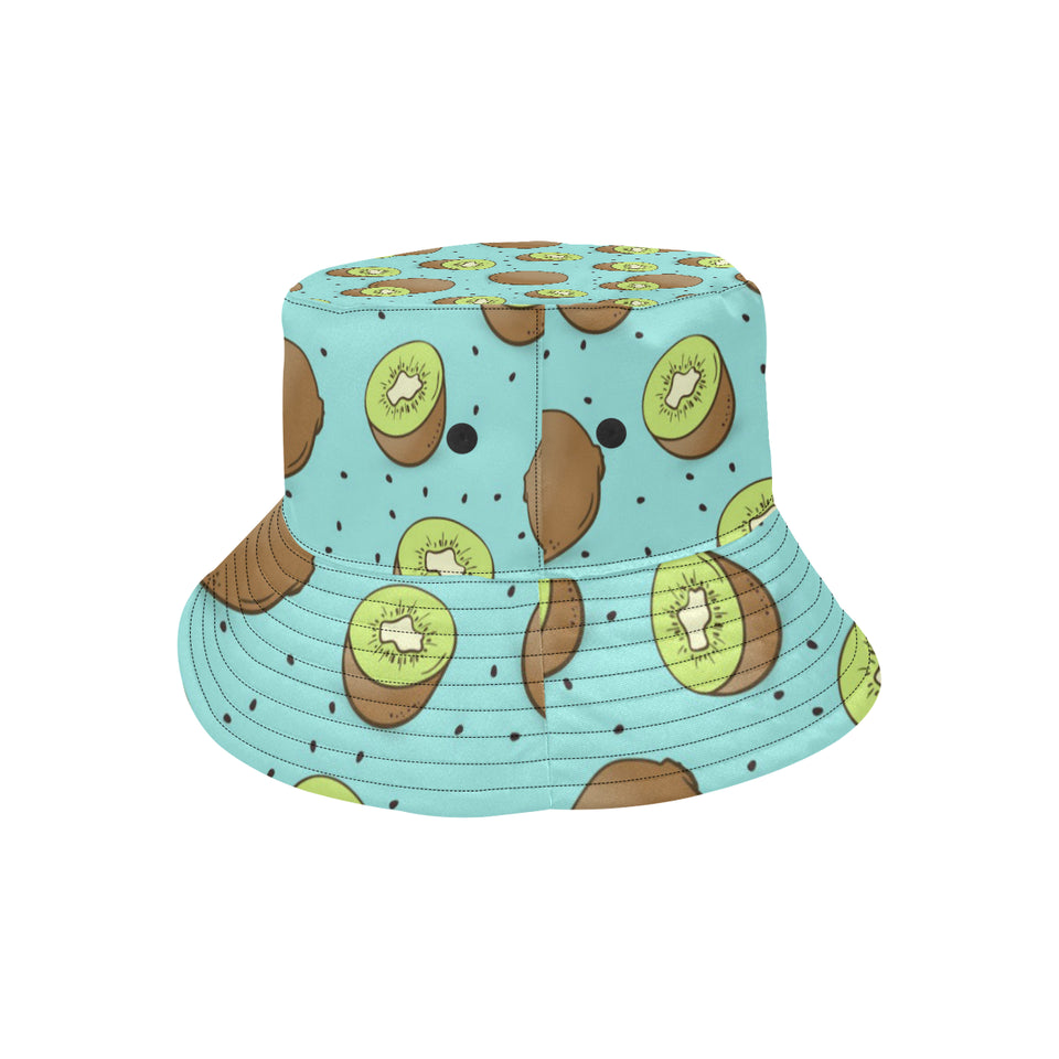 Kiwi blue background Unisex Bucket Hat