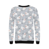 Sweet dreams sheep pattern Women's Crew Neck Sweatshirt