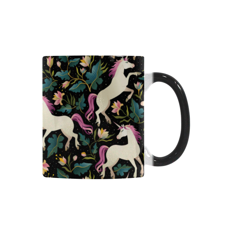 Unicorns forest background Morphing Mug Heat Changing Mug