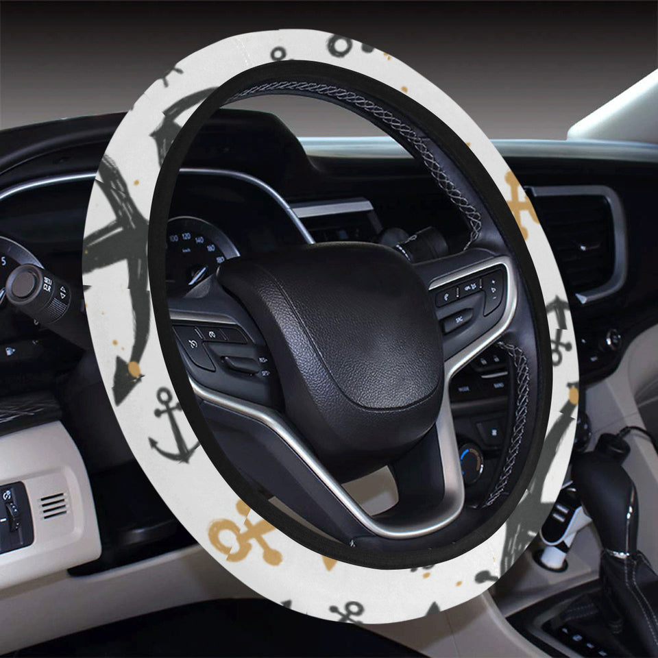 Anchors Rudders pattern Car Steering Wheel Cover